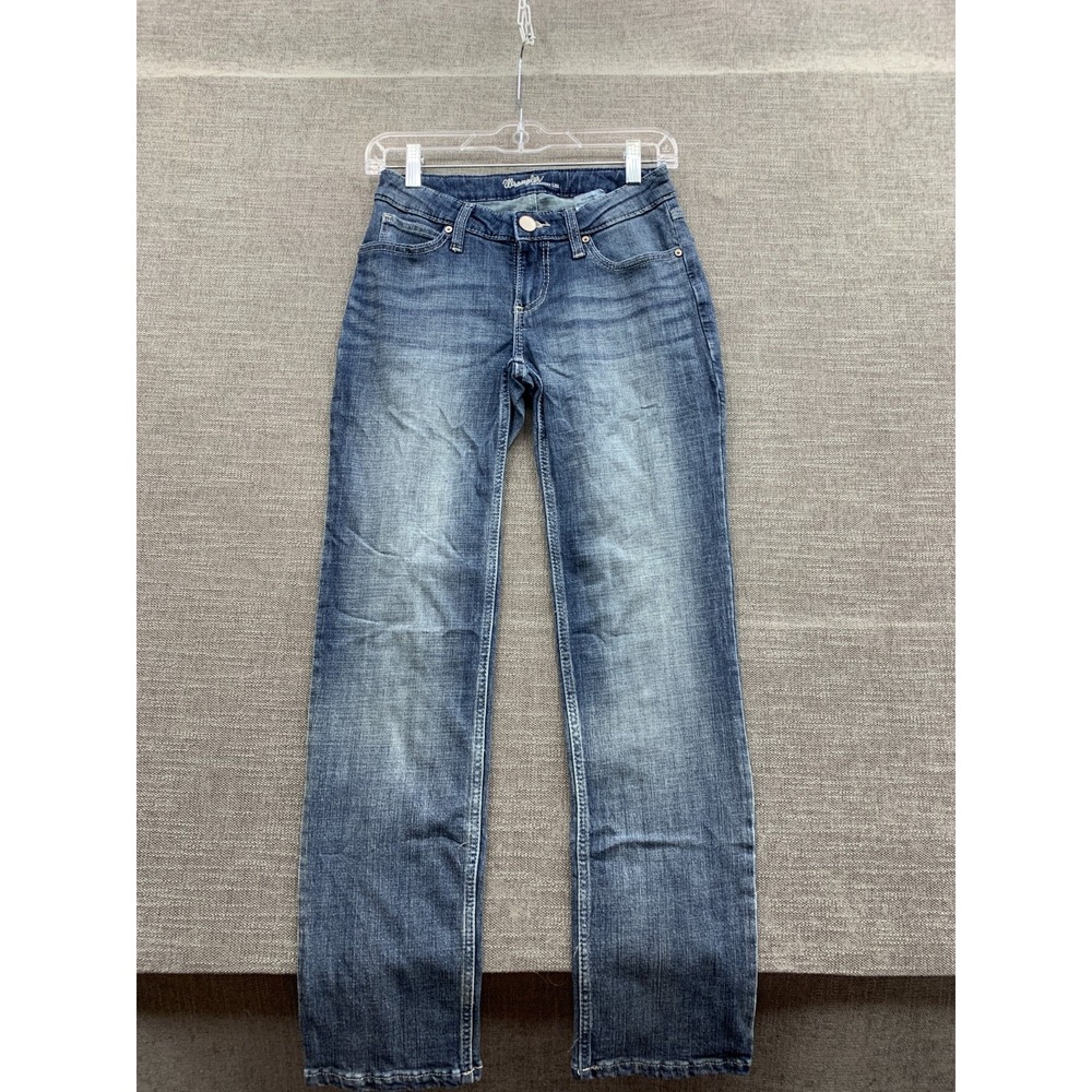 Wrangler Jeans Women's 26W Blue Denim 5-Pockets Straight Leg Grunge Streetwear